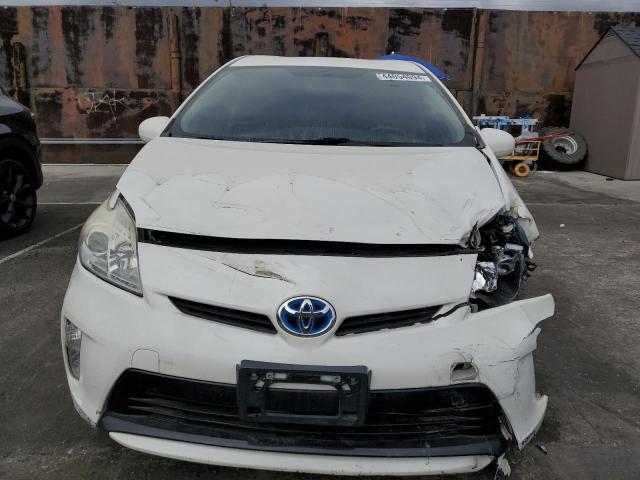 JTDKN3DU0D5625547 - 2013 TOYOTA PRIUS WHITE photo 5