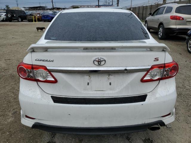 5YFBU4EE4DP099541 - 2013 TOYOTA COROLLA BASE WHITE photo 6