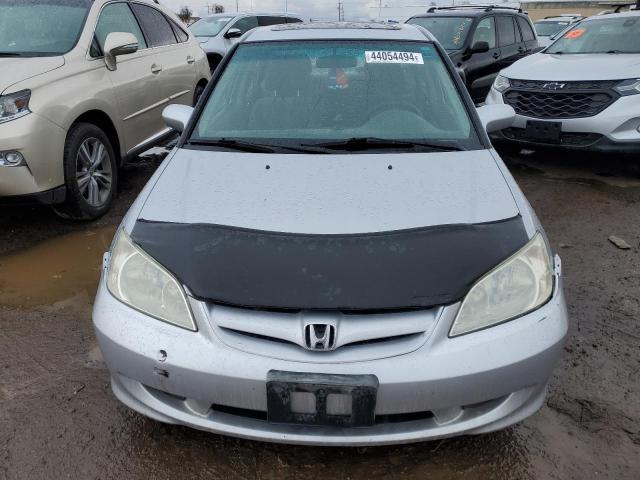 2HGES26764H566487 - 2004 HONDA CIVIC EX SILVER photo 5