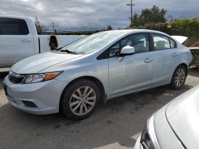 19XFB2F94CE363452 - 2012 HONDA CIVIC EXL BLUE photo 1