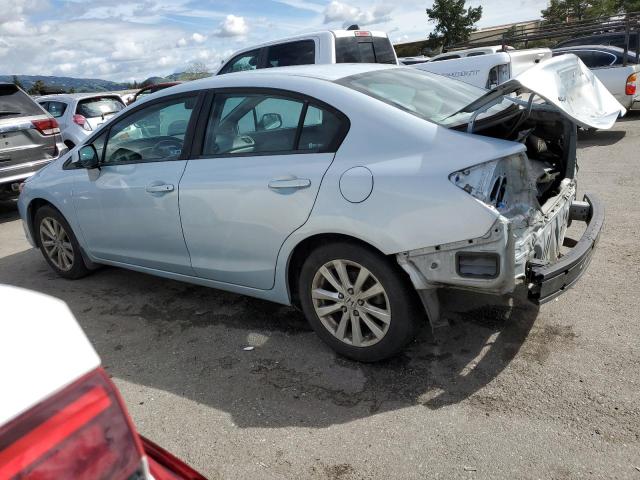 19XFB2F94CE363452 - 2012 HONDA CIVIC EXL BLUE photo 2