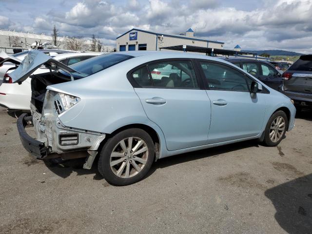 19XFB2F94CE363452 - 2012 HONDA CIVIC EXL ლურჯი ფოტო 3