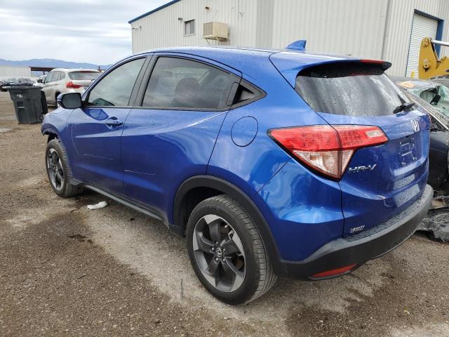 3CZRU5H52JM711989 - 2018 HONDA HR-V EX BLUE photo 2