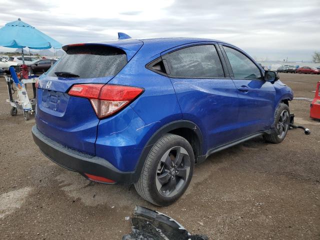 3CZRU5H52JM711989 - 2018 HONDA HR-V EX BLUE photo 3