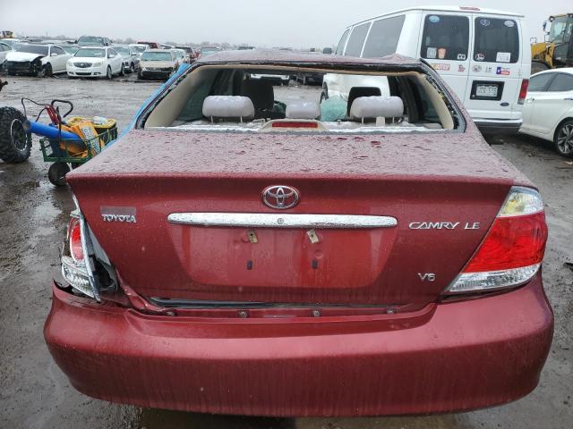 4T1BF30K76U112818 - 2006 TOYOTA CAMRY LE RED photo 5
