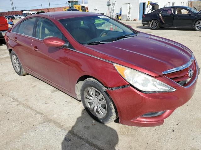 5NPEB4AC0CH366595 - 2012 HYUNDAI SONATA GLS RED photo 4