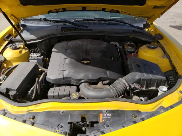 2G1FC1E34C9138833 - 2012 CHEVROLET CAMARO LT YELLOW photo 11