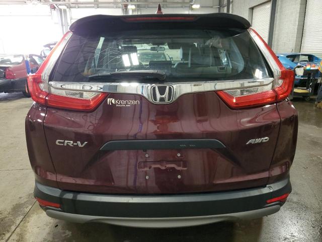 2HKRW6H31JH230352 - 2018 HONDA CR-V LX BURGUNDY photo 6