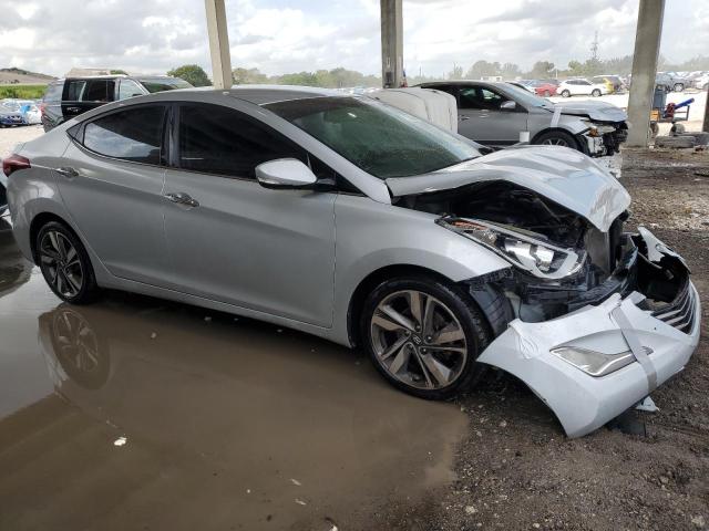 5NPDH4AE4EH470201 - 2014 HYUNDAI ELANTRA SE SILVER photo 4