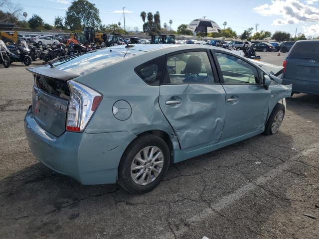 JTDKN3DP4D3032554 - 2013 TOYOTA PRIUS PLUG TURQUOISE photo 3