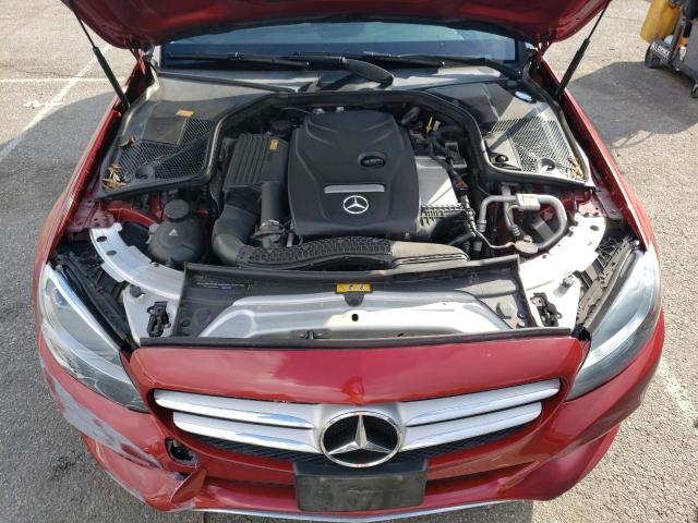 55SWF4JB8GU149590 - 2016 MERCEDES-BENZ C 300 RED photo 11