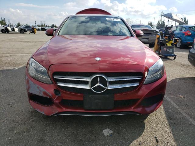 55SWF4JB8GU149590 - 2016 MERCEDES-BENZ C 300 RED photo 5