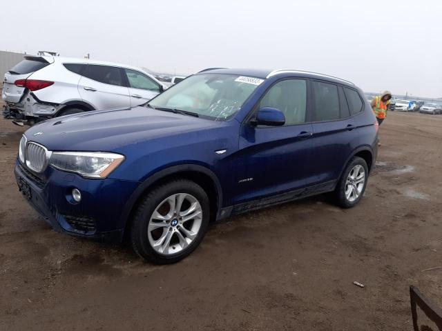 5UXWX7C51F0K32569 - 2015 BMW X3 XDRIVE35I BLUE photo 1