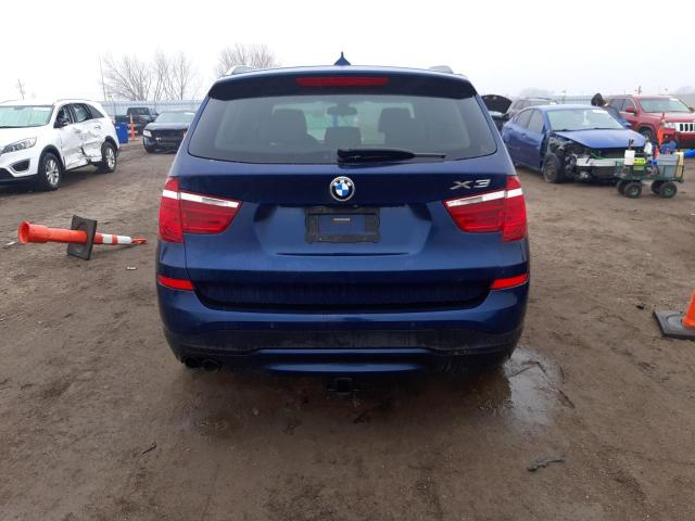 5UXWX7C51F0K32569 - 2015 BMW X3 XDRIVE35I BLUE photo 6
