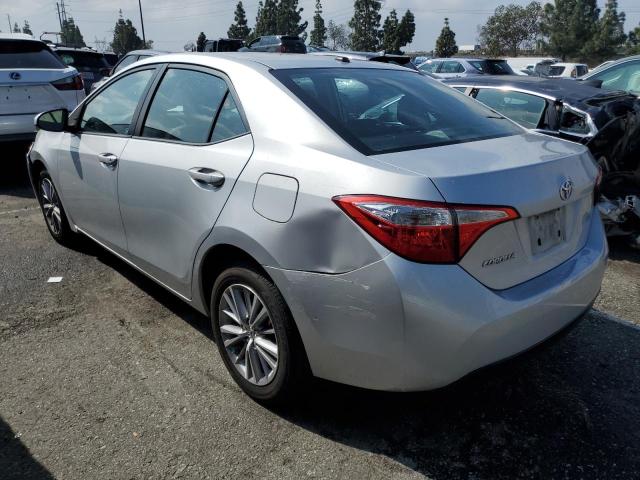 5YFBURHE6EP018419 - 2014 TOYOTA COROLLA L SILVER photo 2