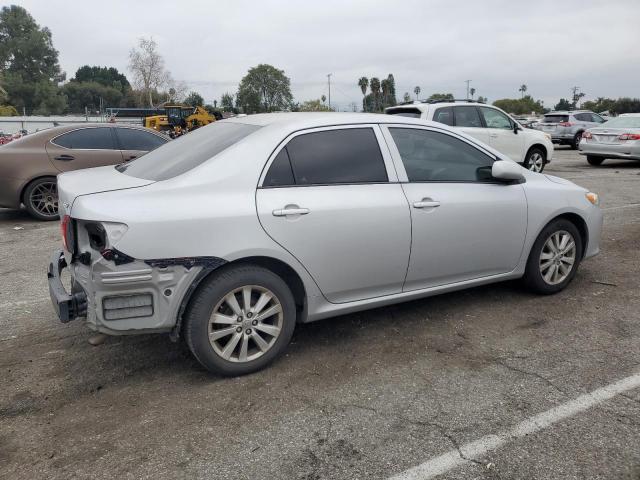 1NXBU4EE7AZ270275 - 2010 TOYOTA COROLLA BASE SILVER photo 3