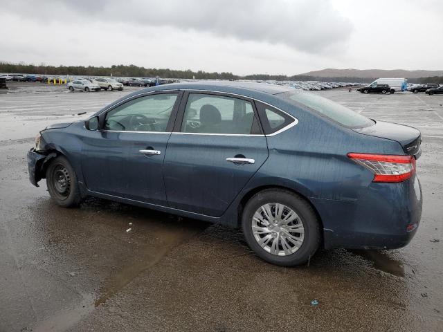 3N1AB7AP4EY208062 - 2014 NISSAN SENTRA S BLUE photo 2