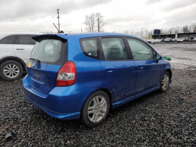 JHMGD38657S041976 - 2007 HONDA FIT S BLUE photo 3