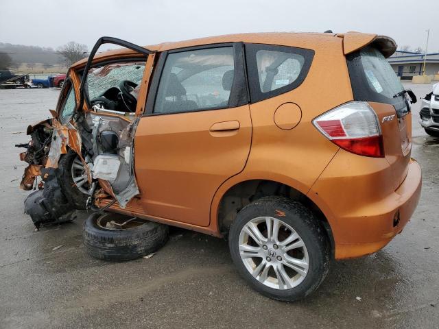 JHMGE88639S063858 - 2009 HONDA FIT SPORT ORANGE photo 2