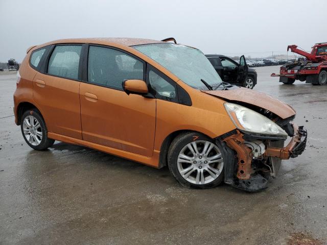 JHMGE88639S063858 - 2009 HONDA FIT SPORT ORANGE photo 4