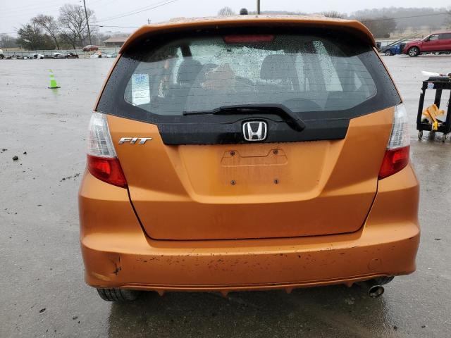 JHMGE88639S063858 - 2009 HONDA FIT SPORT ORANGE photo 6