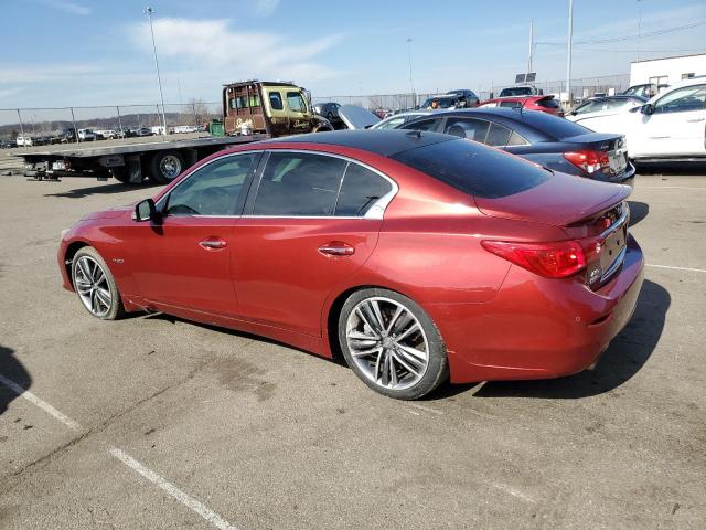 JN1AV7AR2EM702478 - 2014 INFINITI Q50 HYBRID PREMIUM RED photo 2