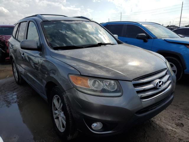 5XYZK4AG6CG142937 - 2012 HYUNDAI SANTA FE LIMITED GRAY photo 4