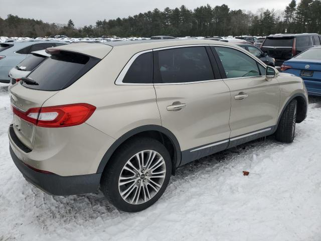 2LMPJ8LR0HBL37895 - 2017 LINCOLN MKX RESERVE Կրեմագույն լուսանկար 3