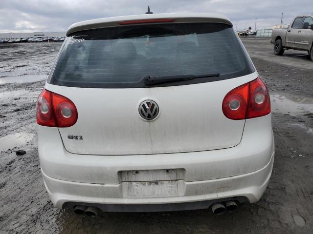 WVWED71K39W068998 - 2009 VOLKSWAGEN GTI WHITE photo 6