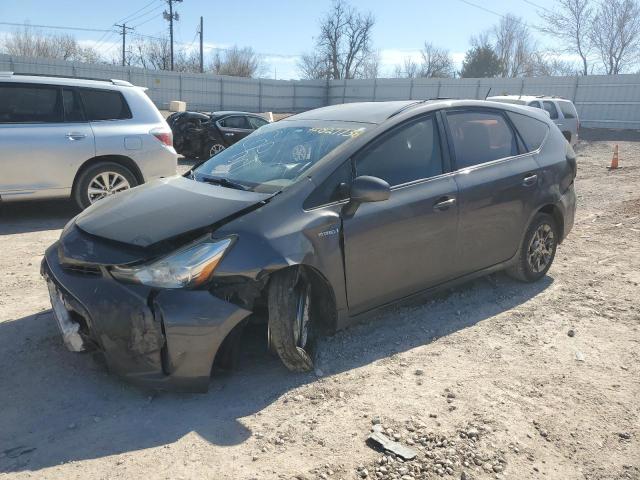 JTDZN3EU9FJ027738 - 2015 TOYOTA PRIUS V GRAY photo 1