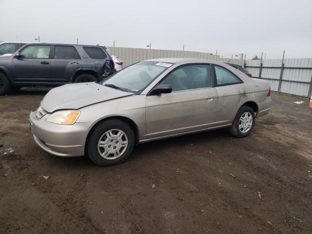 1HGEM22582L055653 - 2002 HONDA CIVIC LX TAN photo 1