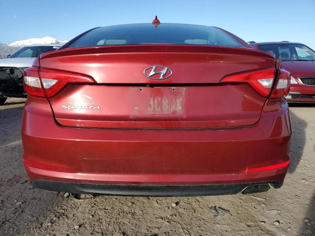 5NPE24AF3GH345336 - 2016 HYUNDAI SONATA SE RED photo 6