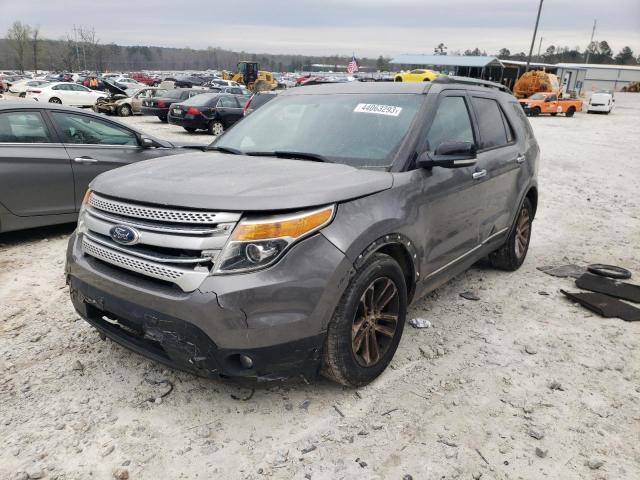 1FM5K7D83EGA42634 - 2014 FORD EXPLORER XLT GRAY photo 1