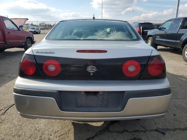 2G1WF52E259395027 - 2005 CHEVROLET IMPALA SILVER photo 6