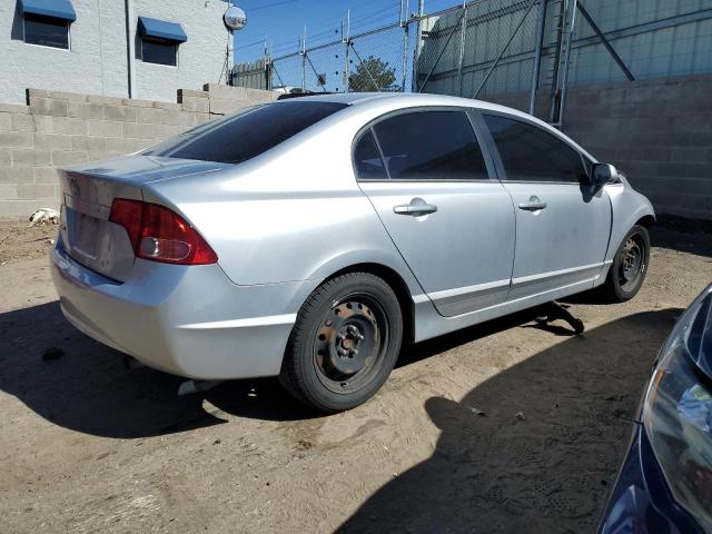 1HGFA16546L032037 - 2006 HONDA CIVIC LX SILVER photo 3