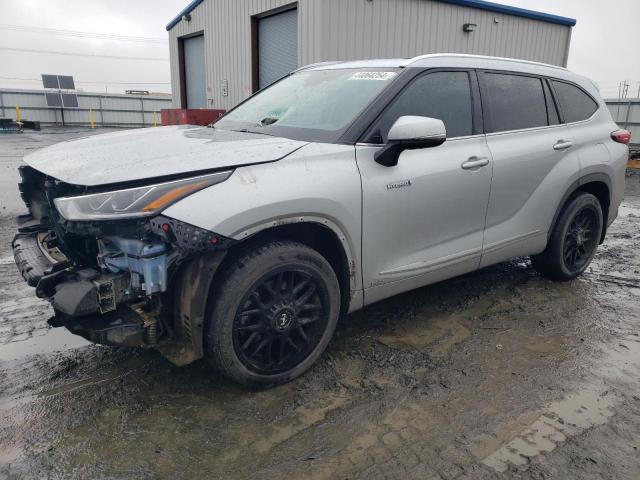 5TDEBRCH0MS034108 - 2021 TOYOTA HIGHLANDER HYBRID PLATINUM SILVER photo 1