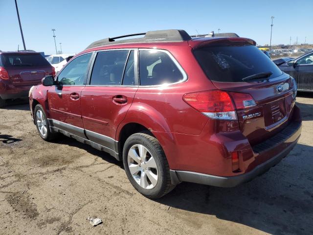 4S4BREHC8B2311303 - 2011 SUBARU OUTBACK 3.6R PREMIUM MAROON photo 2