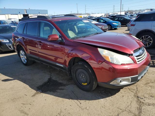 4S4BREHC8B2311303 - 2011 SUBARU OUTBACK 3.6R PREMIUM MAROON photo 4