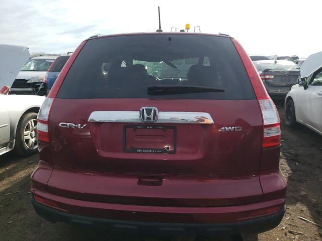 5J6RE4H74AL053828 - 2010 HONDA CR-V EXL MAROON photo 6