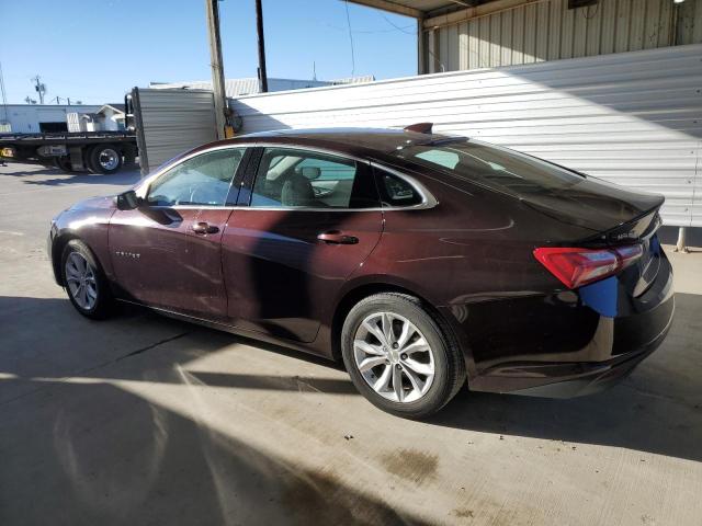 1G1ZD5ST9MF044851 - 2021 CHEVROLET MALIBU LT MAROON photo 2