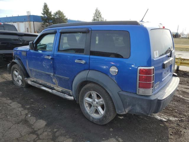 1D8GU28K27W590666 - 2007 DODGE NITRO SXT BLUE photo 2