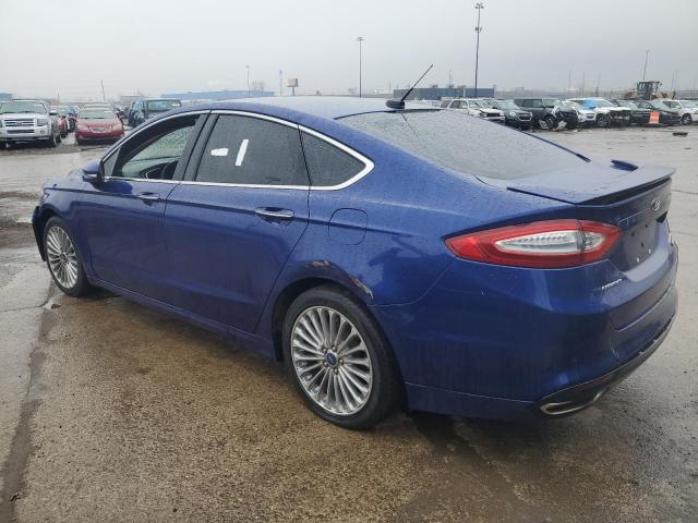 3FA6P0K97ER109750 - 2014 FORD FUSION TITANIUM BLUE photo 2