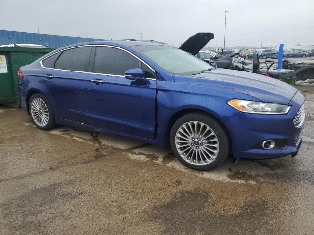 3FA6P0K97ER109750 - 2014 FORD FUSION TITANIUM BLUE photo 4