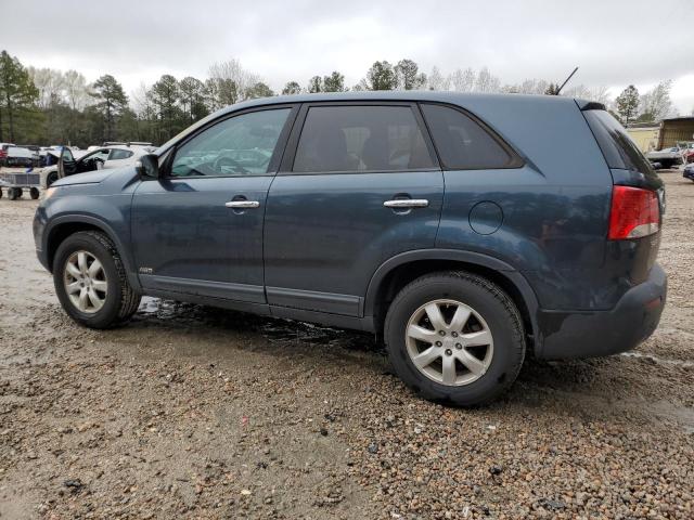 5XYKTCA15BG014434 - 2011 KIA SORENTO BASE BLUE photo 2