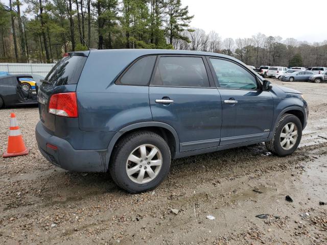 5XYKTCA15BG014434 - 2011 KIA SORENTO BASE BLUE photo 3