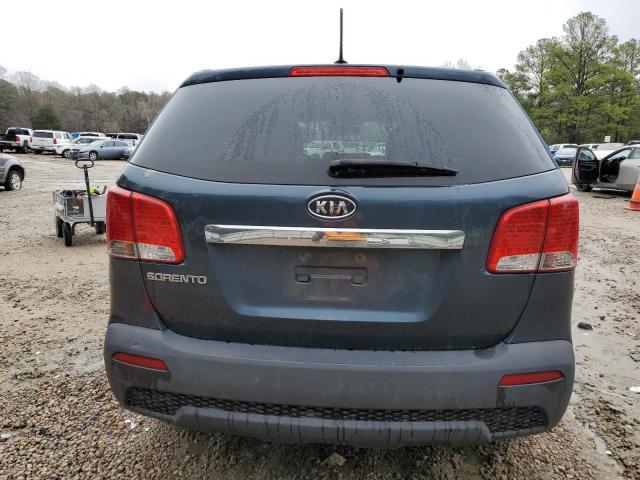 5XYKTCA15BG014434 - 2011 KIA SORENTO BASE BLUE photo 6