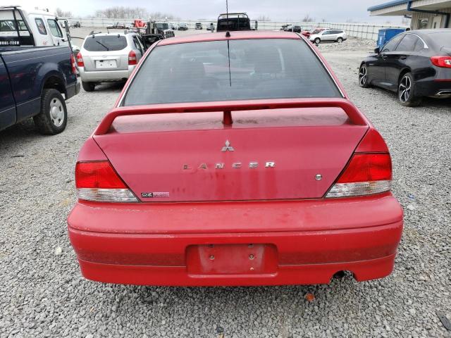 JA3AJ86E43U048440 - 2003 MITSUBISHI LANCER OZ RALLY RED photo 6