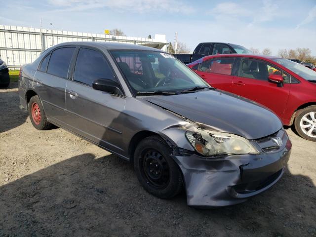 2HGES16554H560835 - 2004 HONDA CIVIC LX GRAY photo 4