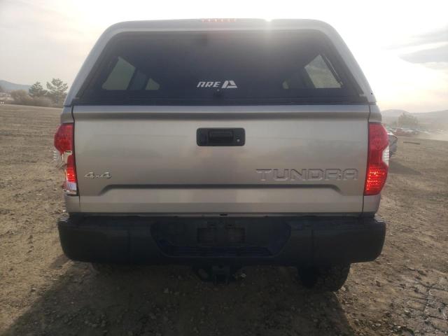 5TFCY5F15MX027968 - 2021 TOYOTA TUNDRA DOUBLE CAB SR/SR5 SILVER photo 6