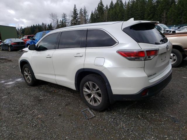 5TDJKRFH8ES066154 - 2014 TOYOTA HIGHLANDER XLE Ağ foto 2